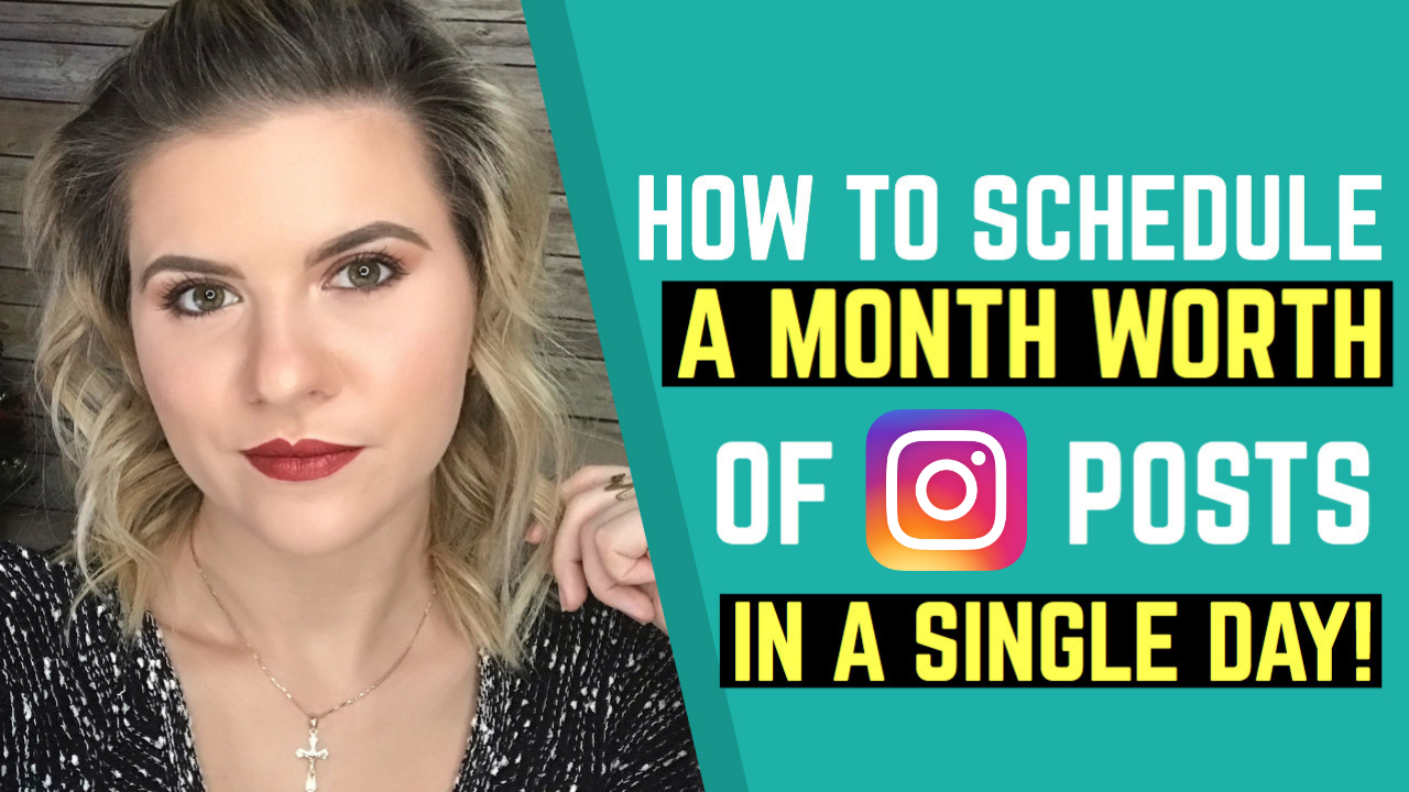 How to Schedule Instagram Posts in ONE Day